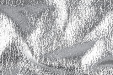 Background with silver textile material, close up – photo image