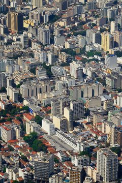 View on quarter Botafogo, Corcovado, Rio de Janeiro, Brazil, South America