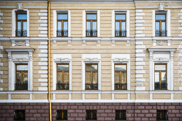 Apartment building facade