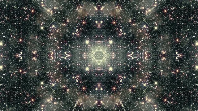 Multidimensional space travel star field kaleido (Loop).
