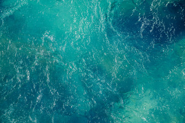 background sea water top view