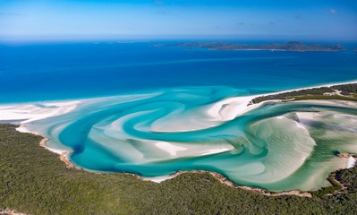 Hill Inlet, turquoise waters, Whitsunday Island, Queensland, Australia, Oceania
