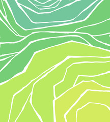 Vector rice or tea plantation on cascades field