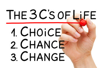Choice Chance Change Better Life Concept