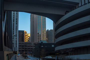Fototapeta premium Chicago city urban street architecture