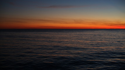 Twilight on the ocean