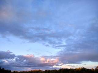 dramatic sky and clouds