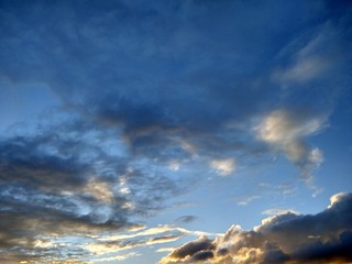 blue sky and clouds