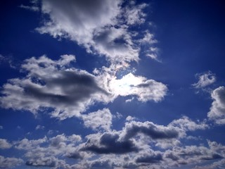blue sky with clouds
