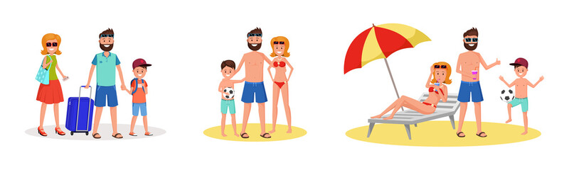 Family vacation flat set