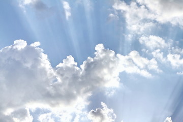 blue sky with white clouds