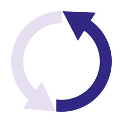 arrows reload isolated icon