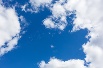 Blue sky with clouds