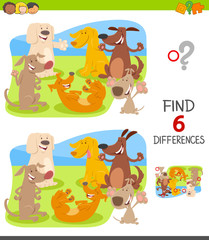 find differences with dog characters