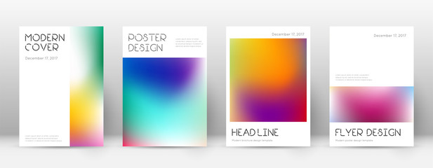 Fototapeta premium Flyer layout. Minimal gorgeous template for Brochu