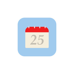 Calendar, icon and logo. Month. White background. Vector illustration. EPS 10.