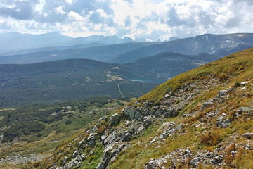 Summer Landscape of Rila Mountan near The Seven Rila Lakes, Bulgaria