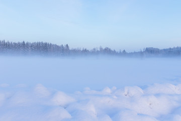 Naklejka premium Winter landscape
