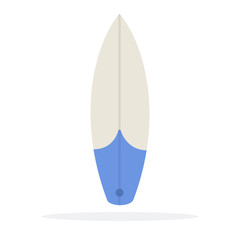 Surfboard vector flat material design isolated object on white background.
