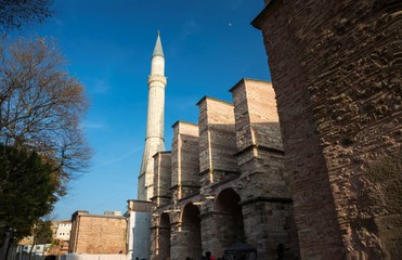 Fototapeta na wymiar St. Sophia Cathedral in the city of Istanbul, architecture and sights of Istanbul
