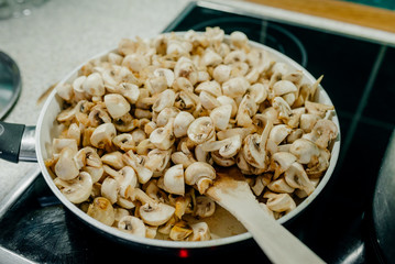 Roasted Mushrooms on Pan