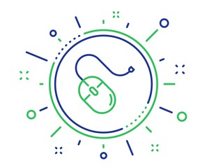 Mouse line icon. Computer component device sign. Quality design elements. Technology computer mouse button. Editable stroke. Vector