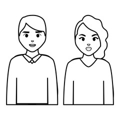 couple avatar characters icons