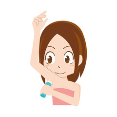 わきの下　ニオイ　制汗剤　デオドラント　女性