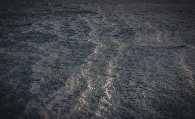 The texture of the lunar surface.