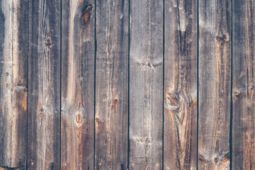 Fototapeta premium Old wood plank texture background, vintage filter image