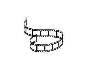 Fototapeta na wymiar filmstrip Logo Template vector illustration