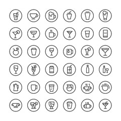 drink icon set