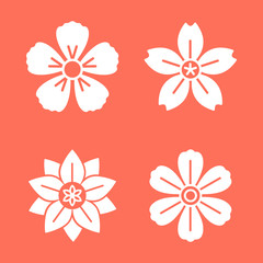 Floral pattern and floral icons