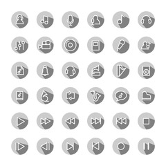 music icon set