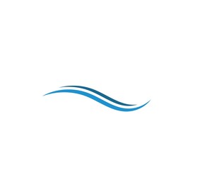 Water Wave symbol and icon Logo Template
