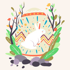 Easter egg design illustration