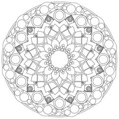 Mandala Intricate Patterns. Vintage decorative pattern.Hand drawn background.Suitable for printing on fabric and paper. Arabic, Islam,Indian, ottoman motifs.You can change the background.