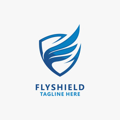 Fly shield logo design