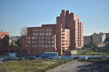 Fototapeta na wymiar Edifício Cor-de-laranja