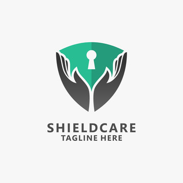 Shield care logo design
