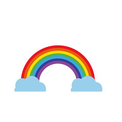 rainbow and clouds icons