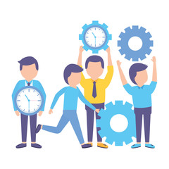 business people gears