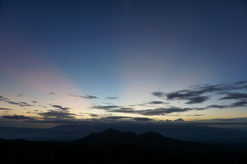 dawn sky landscape