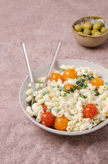 Traditional pasta with vegetables
