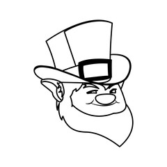 saint patrick lemprechaun head character