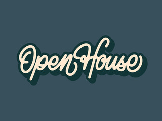 3D Mono Line Open House Calligraphy