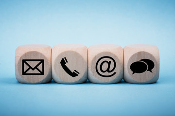 Website Page Contact Us Or Email Marketing Concept