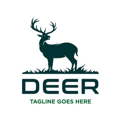 deer design on grass