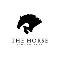 horse logo design vector