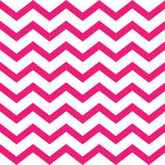 Pink seamless zigzag pattern on white background